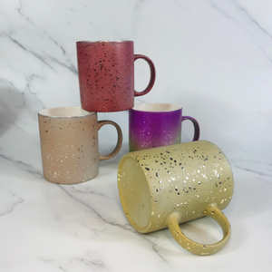 400 мл термостойкая эмалированная керамическая кружка с градиентом звездного неба для завтрака, офисная чашка для молока, кофе, чая