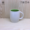 Оптовая продажа кофейная кружка с двойной формой дешевая простая керамическая кружка пустые кофейные кружки