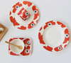 Финская посуда Посуда Flora Корейская керамическая тарелка New Bone China Dinner Set