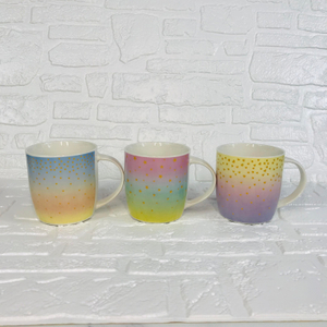 400 мл градиентная рампа для завтрака, эмалированная керамическая кружка для офиса, молока, кофе, чая