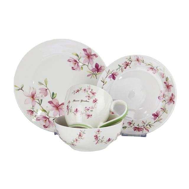 Раскрашенный вручную новый обеденный сервиз из костяного фарфора для рынка Польши