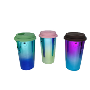 2022 Креативный дизайн, цвет радуги, мягкая на ощупь кружка, электрическая глазурованная кружка