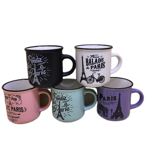 Эмалированные керамические кружки для молока/кофе с логотипом Лондонского моста