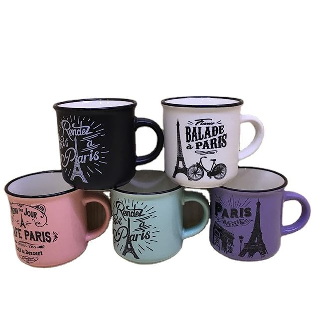 Эмалированные керамические кружки для молока/кофе с логотипом Лондонского моста