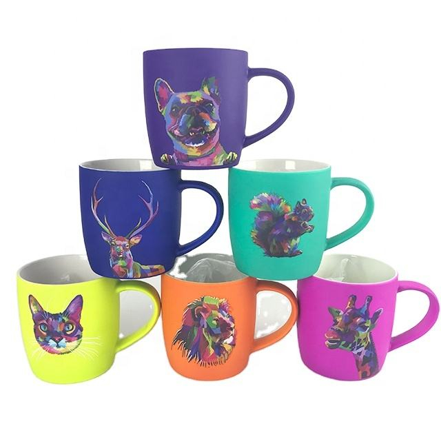 Креативный дизайн, спрей-глазурь, низкотемпературная кофейная кружка с изображением животных, кружка со львом